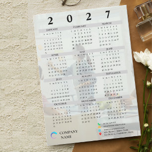 2027 Corporate Photo Company Logo Calendar Magnet