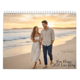 2027 Custom Couple Photo Calendar with 13 Photos