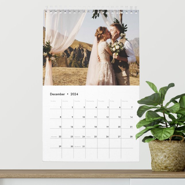 2027 Custom Wedding Photo Chic Script Calendar (Creator Uploaded)