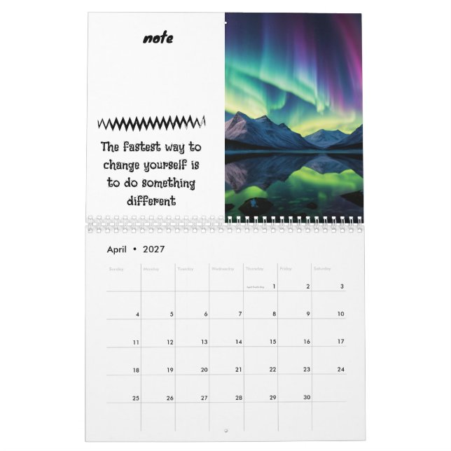 2027 Customisable Celestial - Add Your Photos Calendar (Apr 2027)