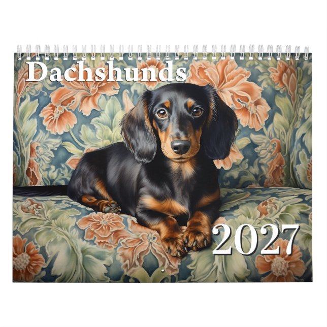 2027 Dachshunds Calendar (Cover)