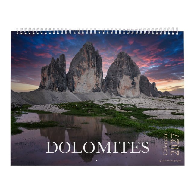 2027 Dolomites nature & landscape photo Calendar (Cover)