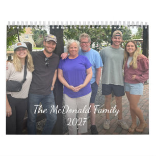 2027 Family photo calendar