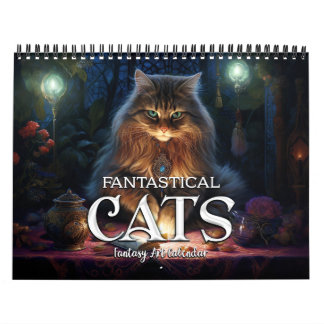 2027 Fantastical Cats 2 Fantasy Art Calendar