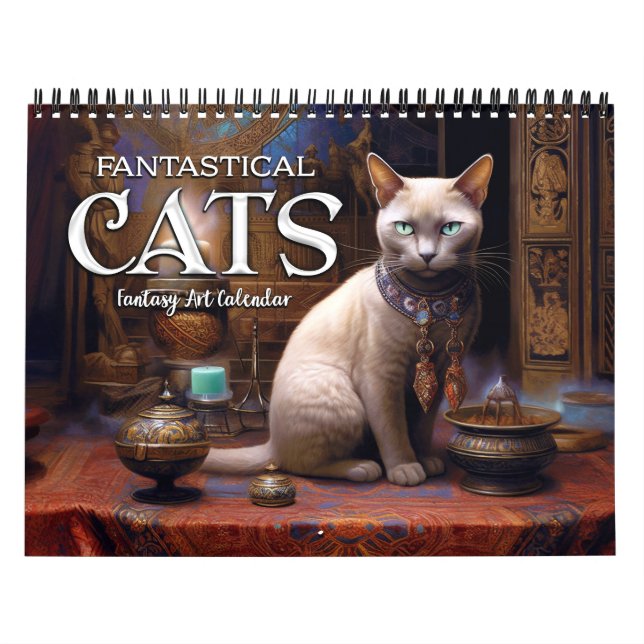 2027 Fantastical Cats 3 Fantasy Art Calendar (Cover)