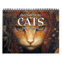 2027 Fantastical Cats 4 Fantasy Art Calendar