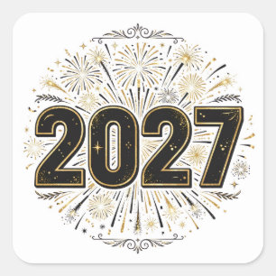 2027 Fireworks Sticker