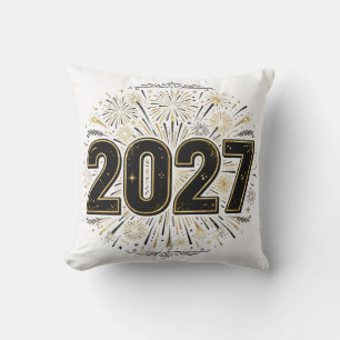 2027 Fireworks Throw Pillow