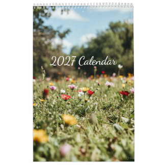 2027 Flowers Calendar (Images created by Grok)