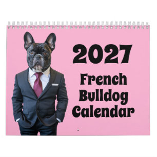 2027 French Bulldog Calendar