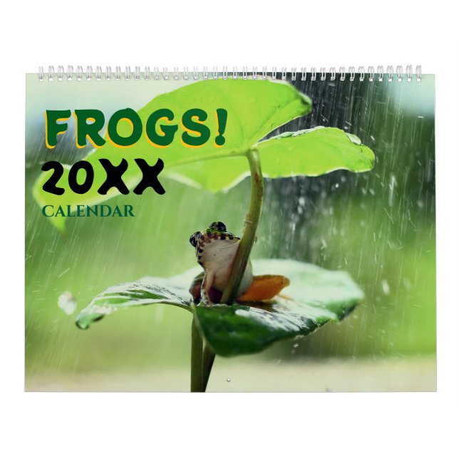 2027 Frogs in Nature Wall Calendar Cute (Cover)