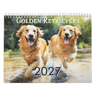 2027 Golden Retrievers Calendar