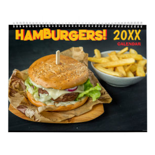2027 Hamburger Food Wall Calendar