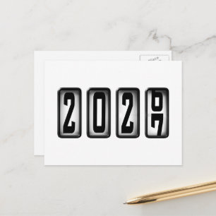 2027 Happy New Year Odometer Postcard