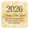 2027 happy new year, stylish script, gold glitters