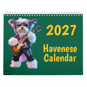 2027 Havenese Dog Calendar