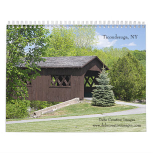 2027 Historic Ticonderoga, New York   Adirondacks Calendar