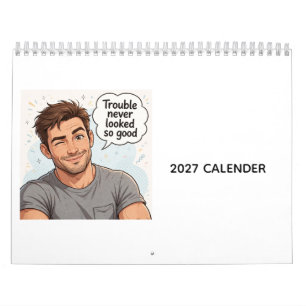 2027 HUNK CALENDER CALENDAR