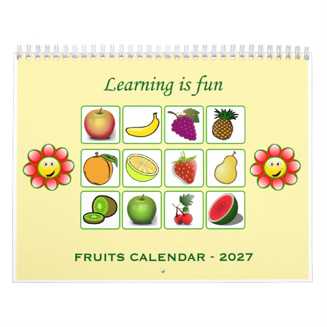 2027 - Kids Calendar (Fruits) (Cover)