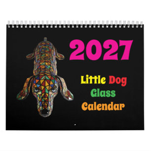 2027 Little Dog Glass Calendar