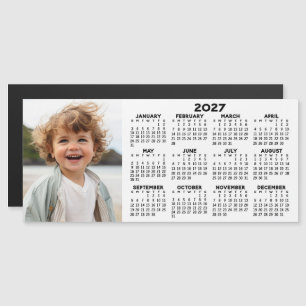 2027 Magnetic Calendar with Photo Collage
