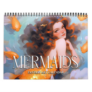 2027 Mermaids Fantasy Art Calendar