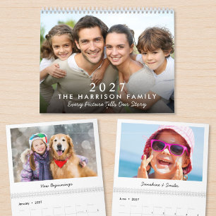 2027 Minimalist Family Photo Calendar
