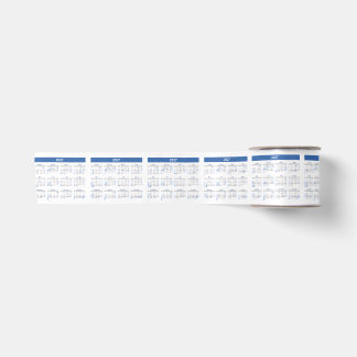 2027 Monthly Calendar Pattern Satin Ribbon