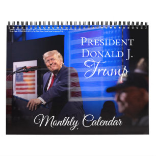 2027 New President Donald Trump Photo Calendar