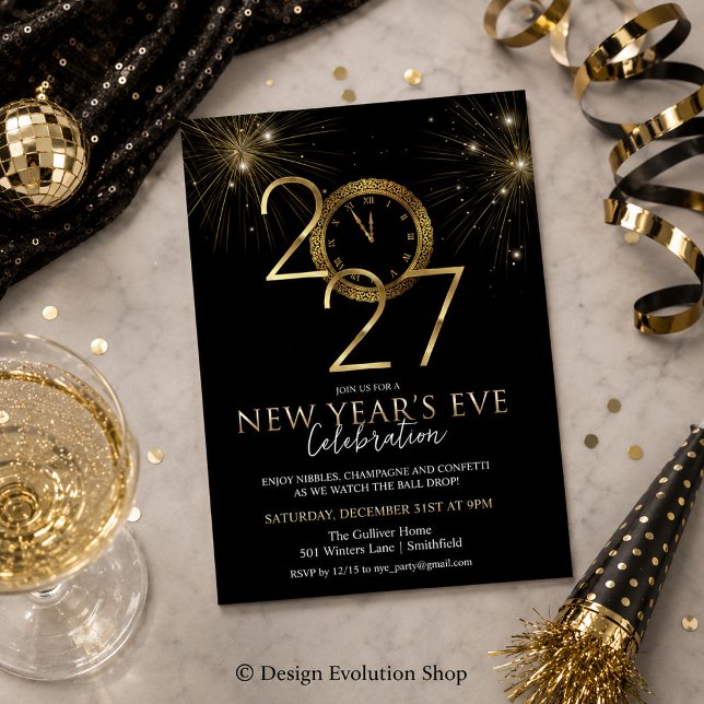 2027 New Year's Eve Party Invitation (Creator Uploaded)