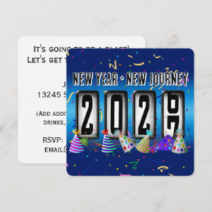 2027 Odometer New Years Party Invitation