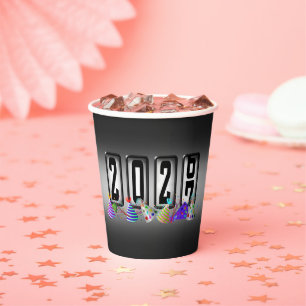 2027 Odometer New Years Party Paper Cups