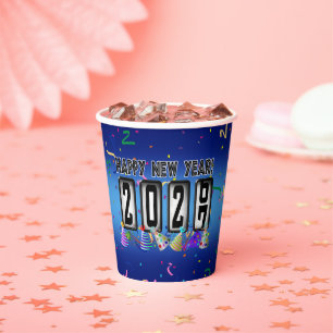 2027 Odometer New Years Party Paper Cups