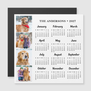 2027 Personalised Pet Dog Family Photos Calendar