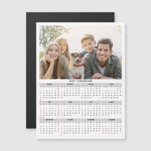 2027 Personalised Photo Calendar Magnet