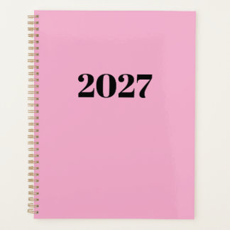 2027 Pink Colour Planner