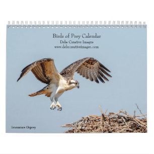 2027 Raptors of North America, Birds of Prey Photo Calendar
