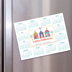 2027 Real Estate Agent Calendar Beach House Magnet