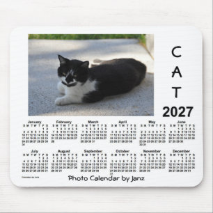2027 Sassy Cat Photo Calendar by Janz Mouse Mat