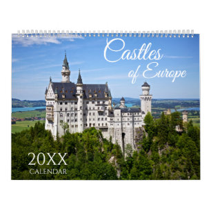 2027 Scenic European Castles of Europe Wall   Calendar