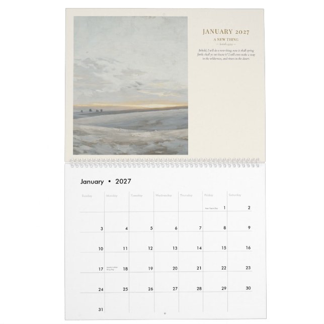 2027 Scripture Wall Calendar (Jan 2027)