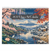 2027 Seasons of Japan Ukiyo-e Art | 12 Scenic View