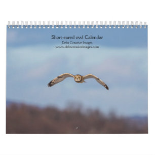 2027 Short-eared Owl Grassland Owl Photography Calendar