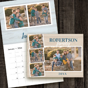 2027 Simple Rustic Family Photo Calendar
