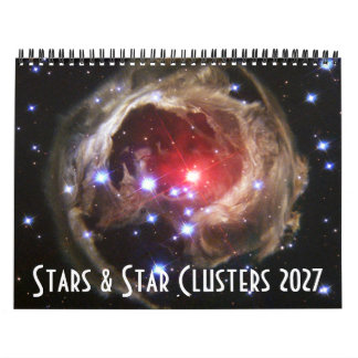 2027 Space Astronomy Star Clusters NASA Universe Calendar