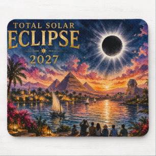 2027 Total Solar Eclipse Egypt Mouse Mat