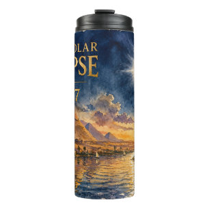 2027 Total Solar Eclipse Egypt Thermal Tumbler