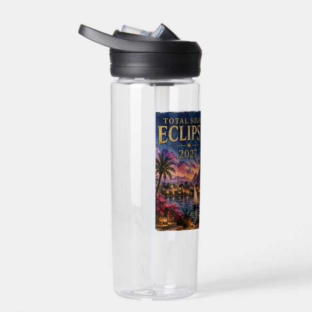 2027 Total Solar Eclipse Egypt Water Bottle (Right)