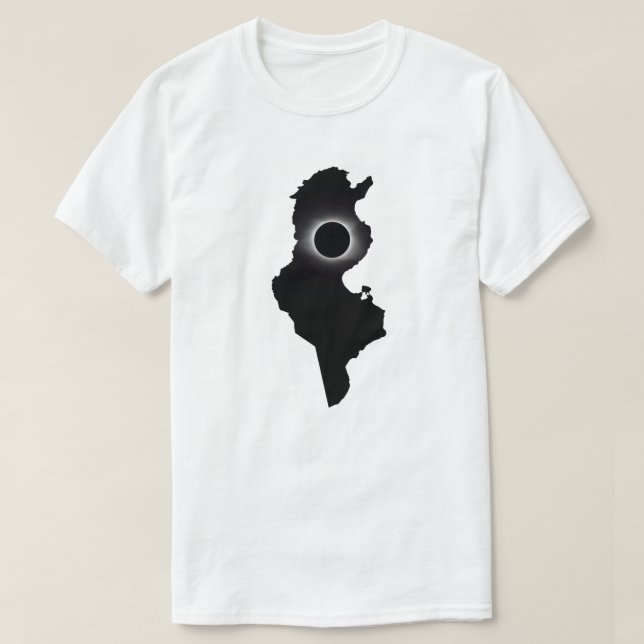 2027 Total Solar Eclipse Tunisia Country T-Shirt (Design Front)