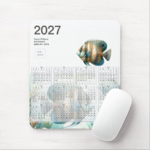 2027 Tropical Fish Aquatic Business Logo Calendar